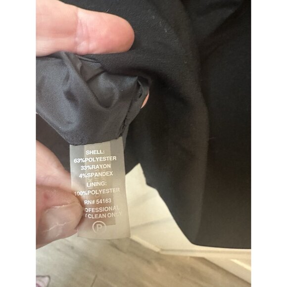 Calvin Klein Black Sheath Dress Womens Sleeveless Ruched Bodycon Career Formal S - Picture 4 of 5